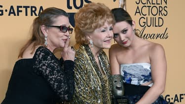 Carrie Fisher, Debbie Reynolds et Billie Lourd à Los Angeles en 2015