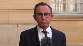 Le ministre de l'Intérieur Bruno Retailleau à Matignon à Paris le 2 juin 2025.