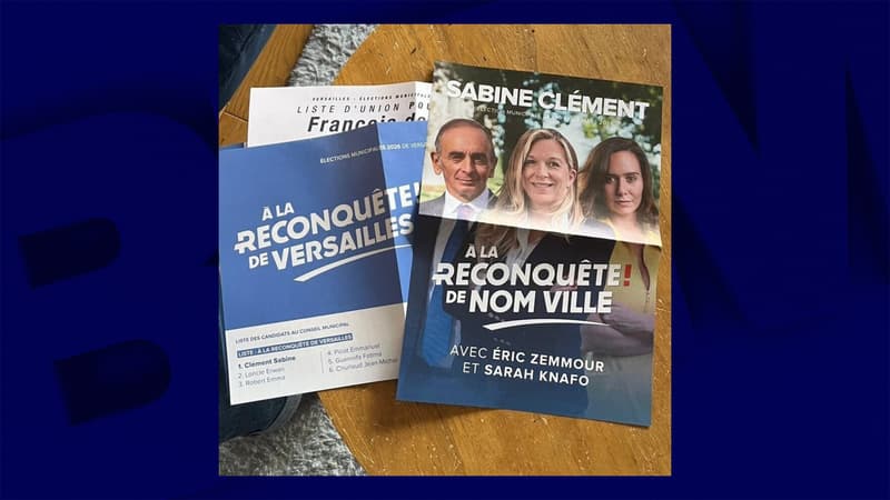 "Oui, il y a une boulette": Reconquête oublie le nom de la ville sur son tract à Versailles