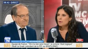 Noël Le Graët face à Apolline de Malherbe