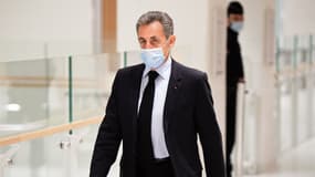 Nicolas Sarkozy, au tribunal judiciaire de Paris, le 8 décembre 2020.