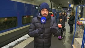 Près de 140 passagers ont dormi dans un TGV en gare de Montpellier à cause de la neige