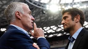 Didier Deschamps avec Bixente Lizarazu en 2018