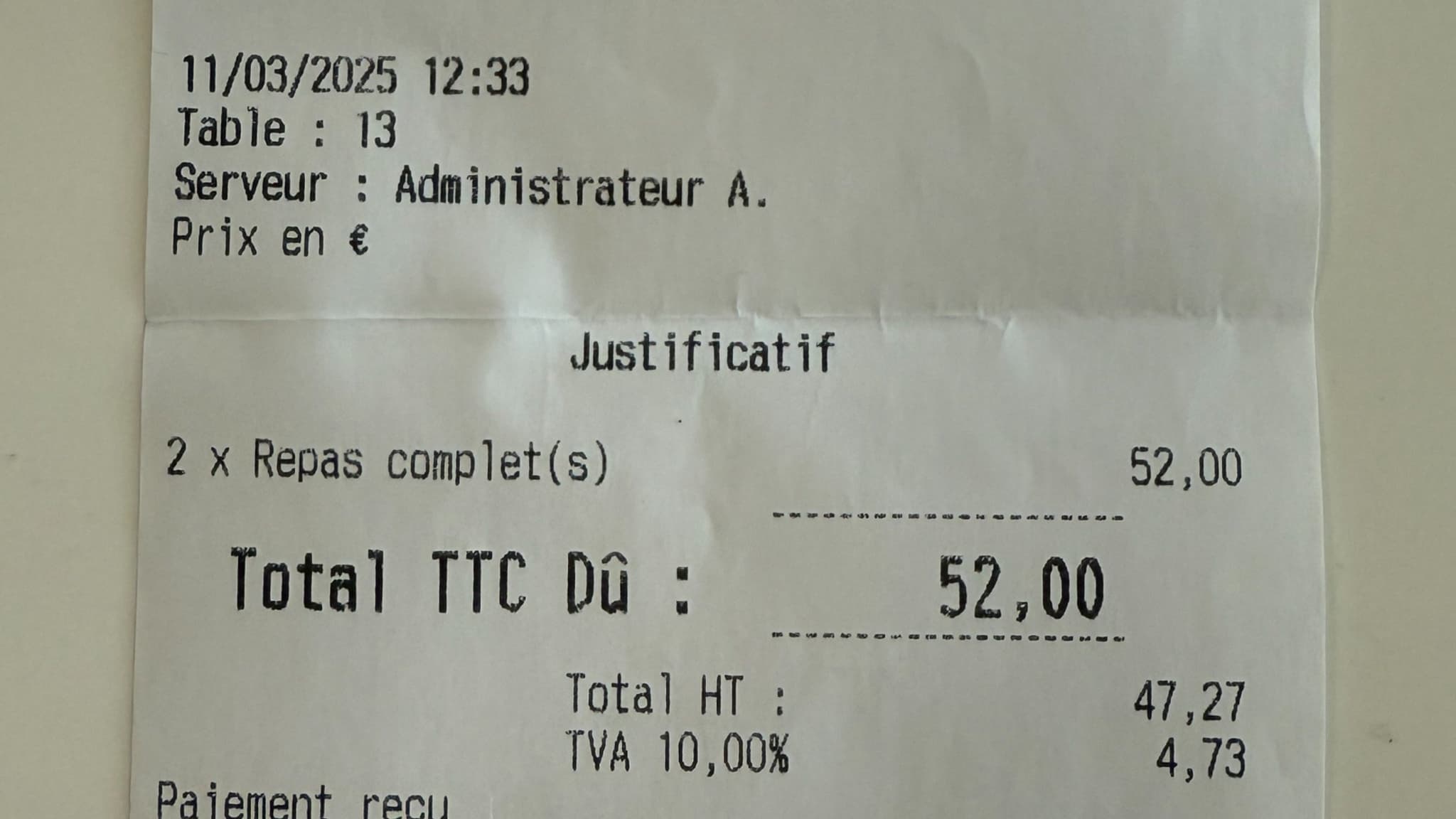 Le vrai ticket