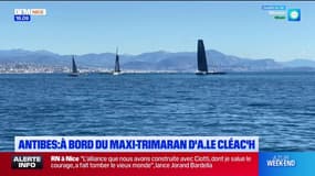 Antibes: découvrez le maxi-trimaran d'Armel Le Cléac'h