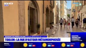 Toulon: la rue d'Astour métamorphosée au cours de l'été