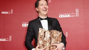 Guillaume Gallienne et sa moisson de César, le 28 février 2014.