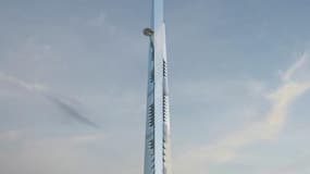 La tour Kingdom Tower, e,n Arabie Saoudite