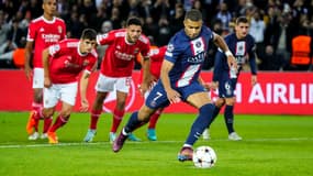 Mbappé lors de PSG-Benfica