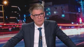 Le Premier secrétaire du Parti socialiste, Olivier Faure, sur BFMTV le 14 avril 2025