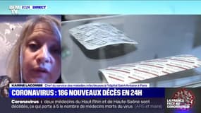 Chloroquine: la professeure Karine Lacombe estime qu'"aucun essai n'a montré que ce médicament était réellement efficace dans le Covid-19"