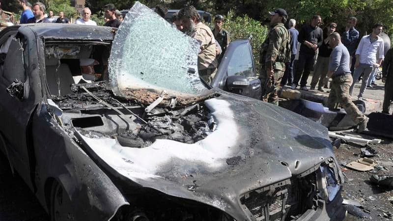 Le Premier ministre syrien Waël al Halki a survécu à un attentat qui a pris pour cible lundi le convoi dans lequel il circulait dans le centre de Damas. /Photo prise le 29 avril 2013/ REUTERS/SANA