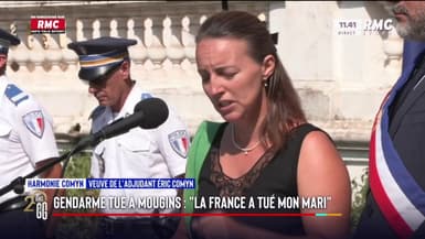 Veuve du gendarme tué à Mougins : "La France a tué mon mari"