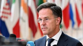 Le Premier ministre néerlandais, Mark Rutte, à Bruxelles le 17 juin 2024