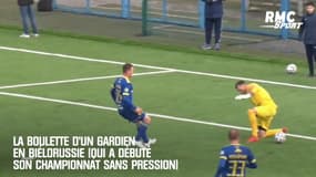 La boulette d'un gardien en Biélorussie (qui a débuté son championnat sans pression)