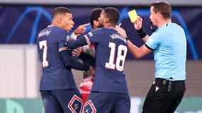 Les joueurs du PSG très tendus contre Leipzig