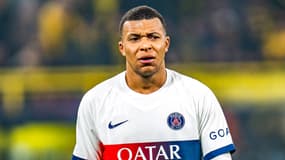Kylian Mbappé face au Borussia Dortmund, le 13 décembre 2023, au Signal Iduna Park