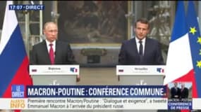 "Le dialogue entre la France et la Russie n'a jamais cessé", dit Macron à Versailles