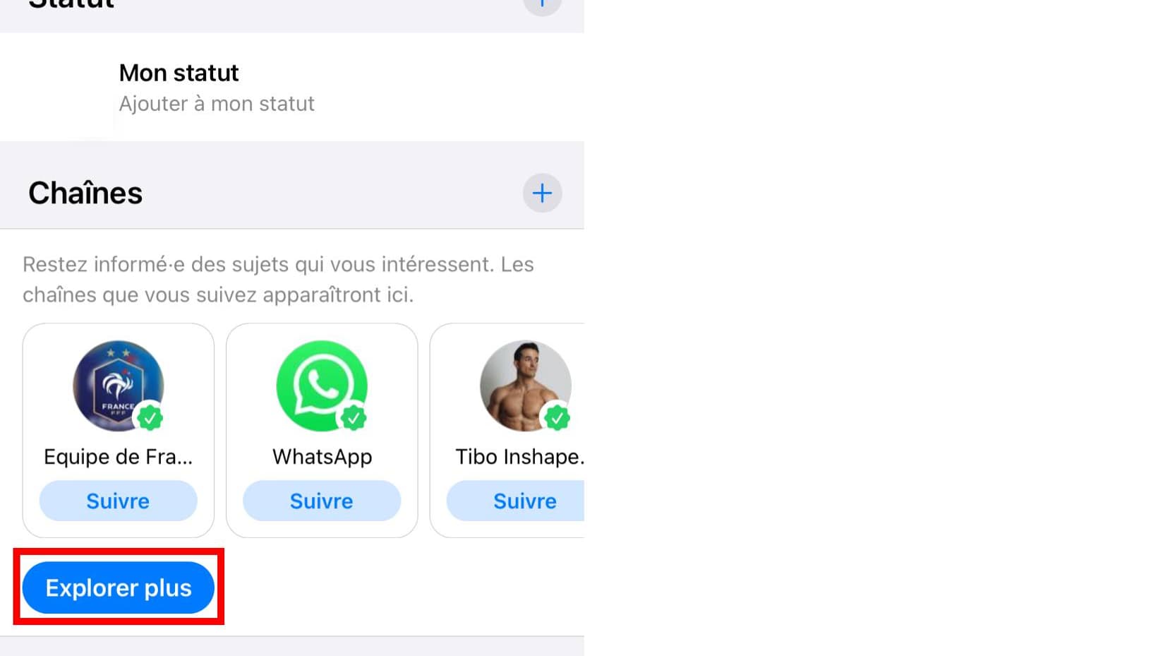Retrouvez la chaîne BFMTV sur Whatsapp.