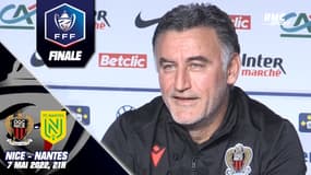 Nice-Nantes : "J'espère que je serai plus heureux que Kombouaré", s'amuse Galtier