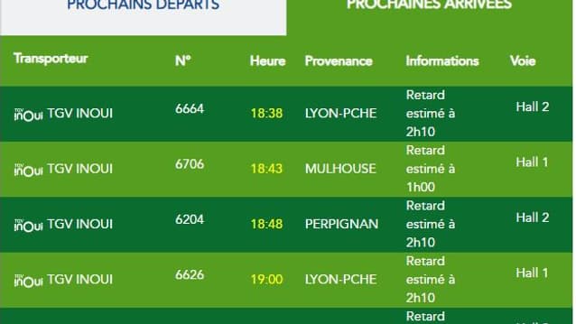 Plus de deux heures de retard sont prévus sur certains trains.