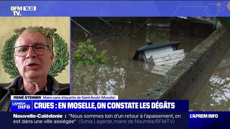 Crues en Moselle: René Steiner, maire sans étiquette de Saint-Avold, explique que tous les sinistrés ont pas rentrer chez eux