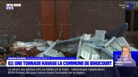 Pas-de-Calais: les images de la commune de Bihucourt après le passage de la tornade