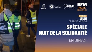 La Nuit de la solidarité sur BFM Paris Île-de-France.
