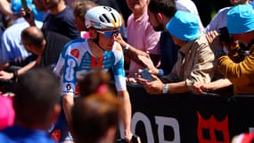 Romain Bardet le 8 mai 2024 sur une étape du Giro