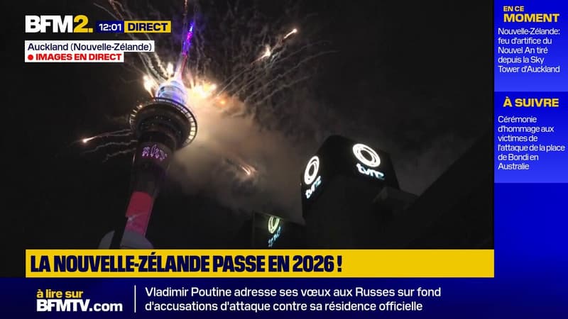 La Nouvelle-Zélande célèbre le passage à l'année 2026