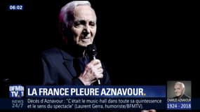 Toutes les générations pleurent Charles Aznavour