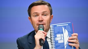 David Lappartient, président du CNOSF, lors d'une conférence de presse au Club France avant l'ouverture des JO, le 26 juillet 2024