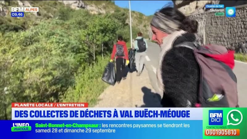 Val Buëch-Méouge : collecte de déchets avec le Parc des Baronnies