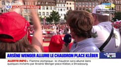 JO 2024: Arsène Wenger allume le chaudron à Strasbourg