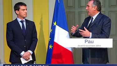 Manuel Valls a rencontré François Bayrou jeudi à Pau à l'occasion de l'ouverture du Congrès de l'Assemblée des départements de France.
