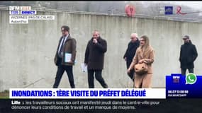 Inondations dans le Pas-de-Calais: première visite du préfet délégué pour la reconstruction