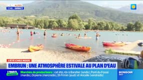 L'été chez nous: avec les fortes chaleurs, le public se presse au plan d'eau d'Embrun