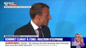 Macron au Sommet du Climat à l'ONU: "On ne peut plus avoir un agenda commercial contraire à notre agenda climatique"
