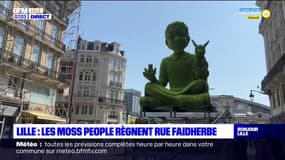 Lille: pour célébrer le retour de Lille3000, les Moss people ont débarqué rue Faidherbe