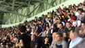 Des supporters de l'OM dans le Groupama Stadium