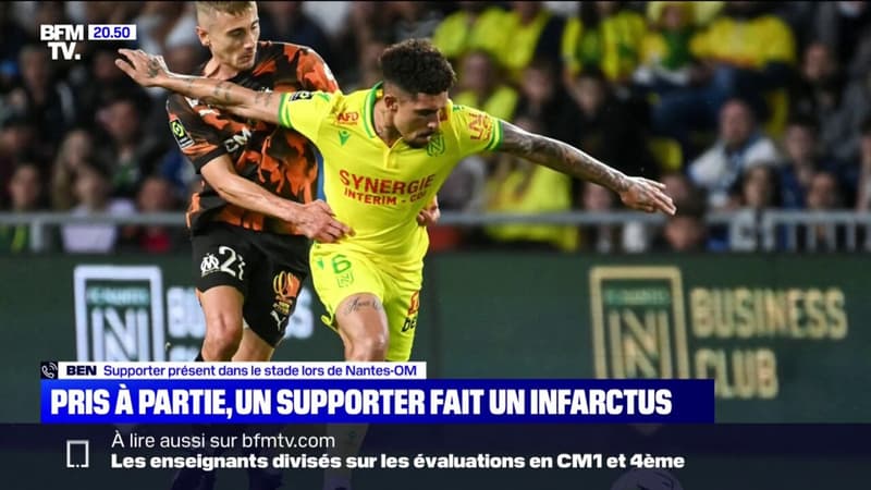 Nantes-OM: pris à partie par des supporters nantais, un supporter marseillais fait un arrêt cardiaque