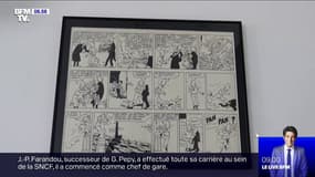 Cette planche de Tintin tâchée du sang de Hergé s'est vendue 400.000 euros aux enchères