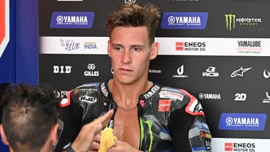 Le pilote Yamaha Fabio Quartararo