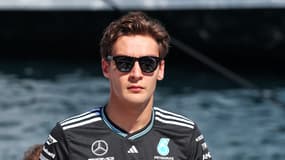 George Russell lors du GP de Monaco, le 25 mai 2025.