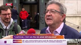 L'affiche de campagne de Mélenchon crispe à gauche: "Je ne peux pas prendre ça au sérieux"