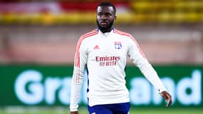 Tanguy Ndombele lors de son prêt à l'OL, en février 2022