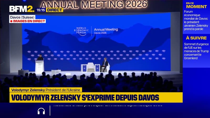 Guerre en Ukraine: "Pas de garanties de sécurité sans les États-Unis", dit Volodymyr Zelensky à Davos