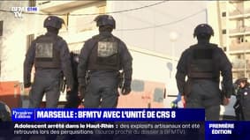 In Marseille, a CRS 8 unit arrived to fight against drug trafficking and urban violence