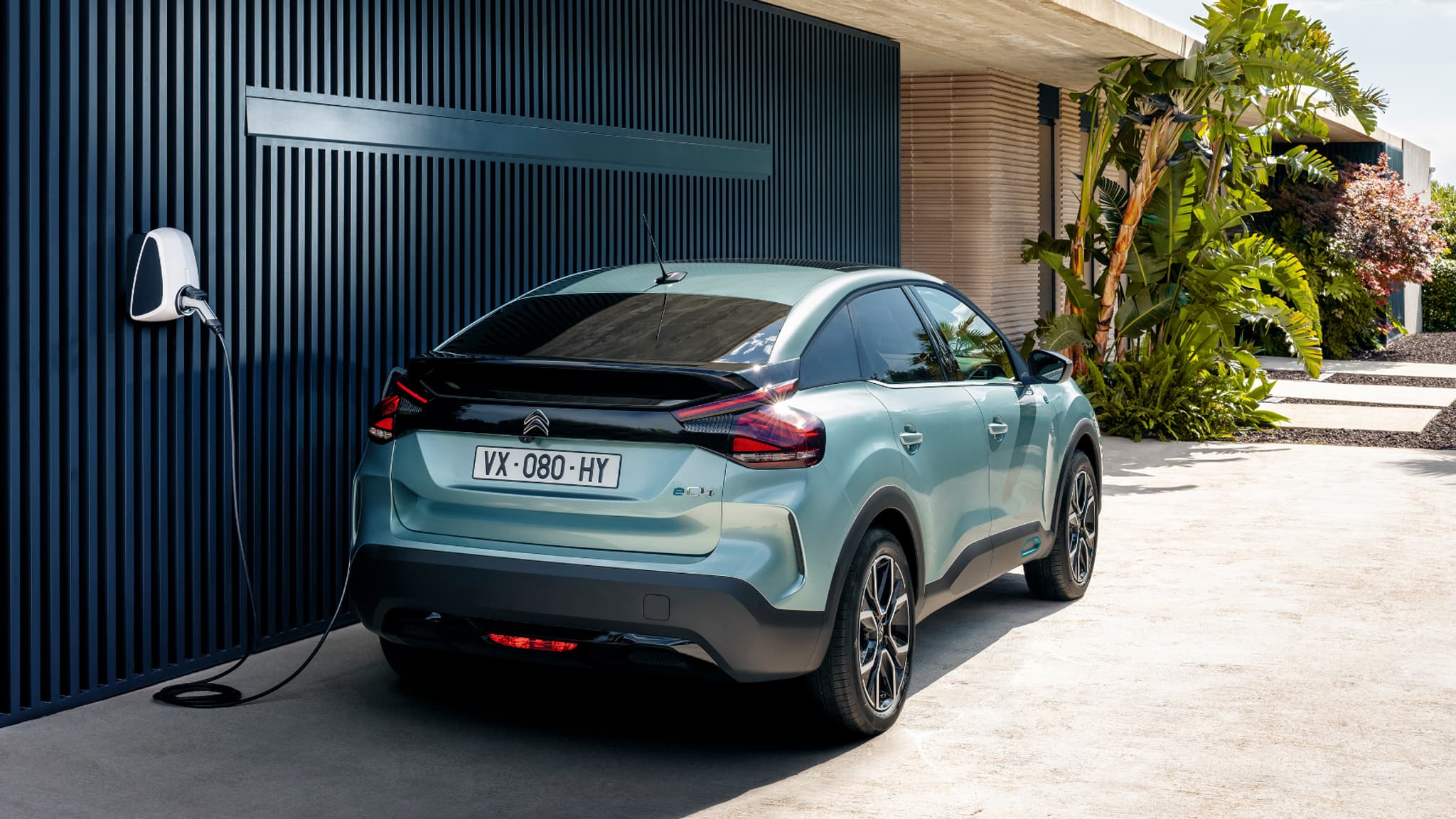 La nouvelle Citroën C4, ici en version électrique, la ë-C4 La nouvelle Citroën C4, ici en version électrique, la ë-C4