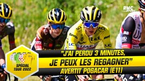 Tour de France E11 : Pogacar avertit, "j'ai perdu 3 minutes, je peux les regagner demain"
